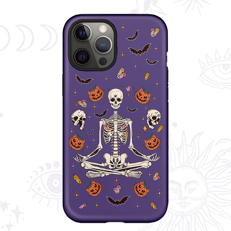 Purplehecate Funny Skeleton Halloween Phone Case