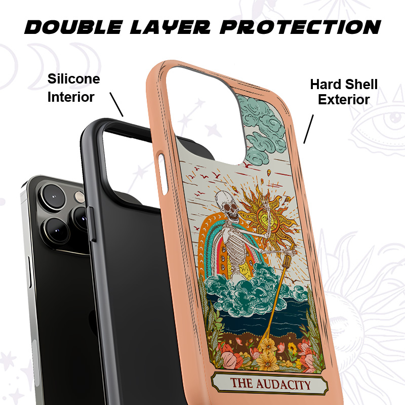 Purplehecate The Audacity Skeleton Tarot Phone Case