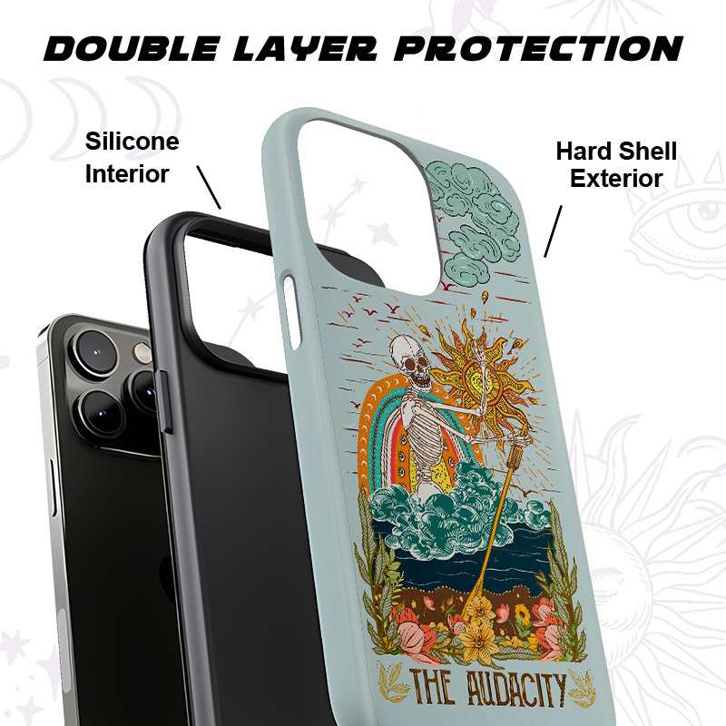 Purplehecate The Audacity Skeleton Phone Case