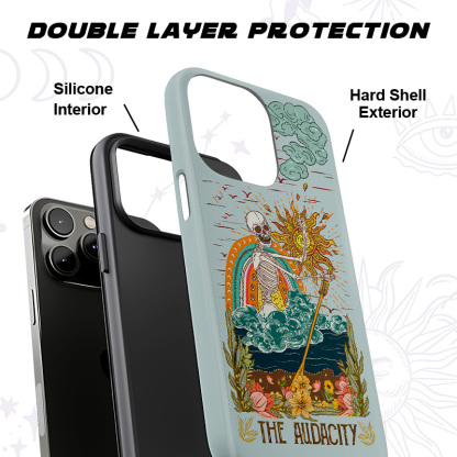 Purplehecate The Audacity Skeleton Phone Case