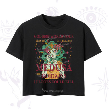 Purplehecate Medusa The Gorgons Crop T-Shirt