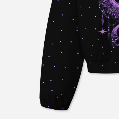 Purplehecate Radiance Of Sun And Moon All-Over Print Hoodie