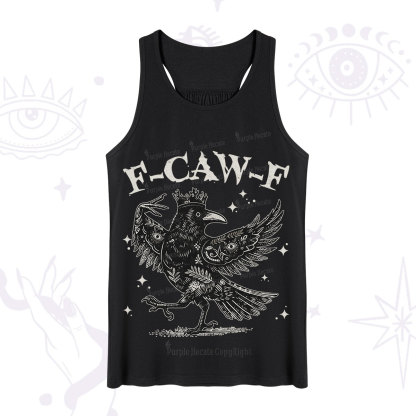 Purplehecate F-caw-f Funny Crow Tank