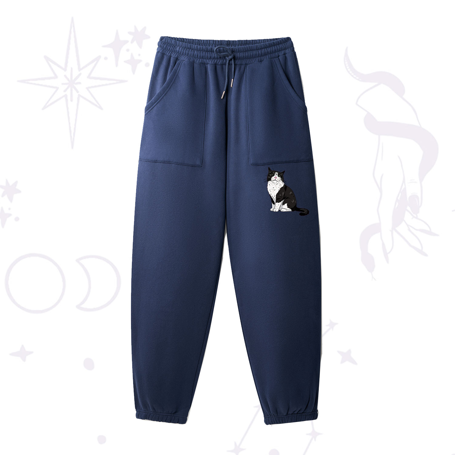 Purplehecate Sorry I Can't Go I'm an Indoor Cat Fleece Sweatpants