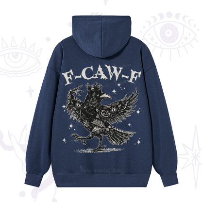 Purplehecate F-caw-f Funny Crow Hoodie