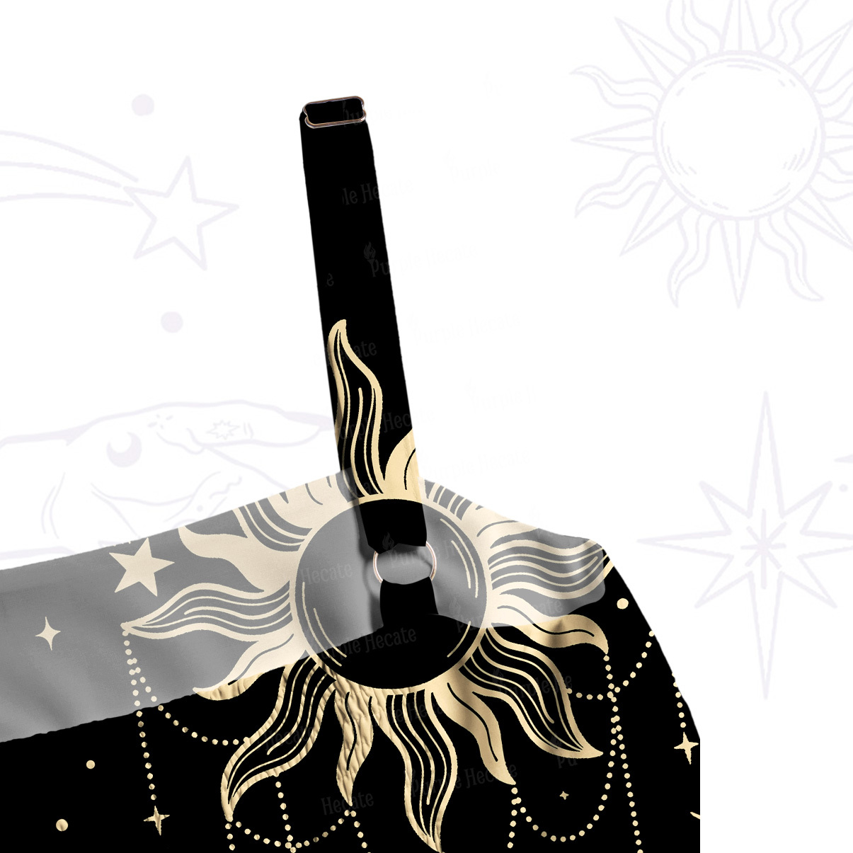 Purplehecate Solar Oracle Wide Straps Maxi Dress