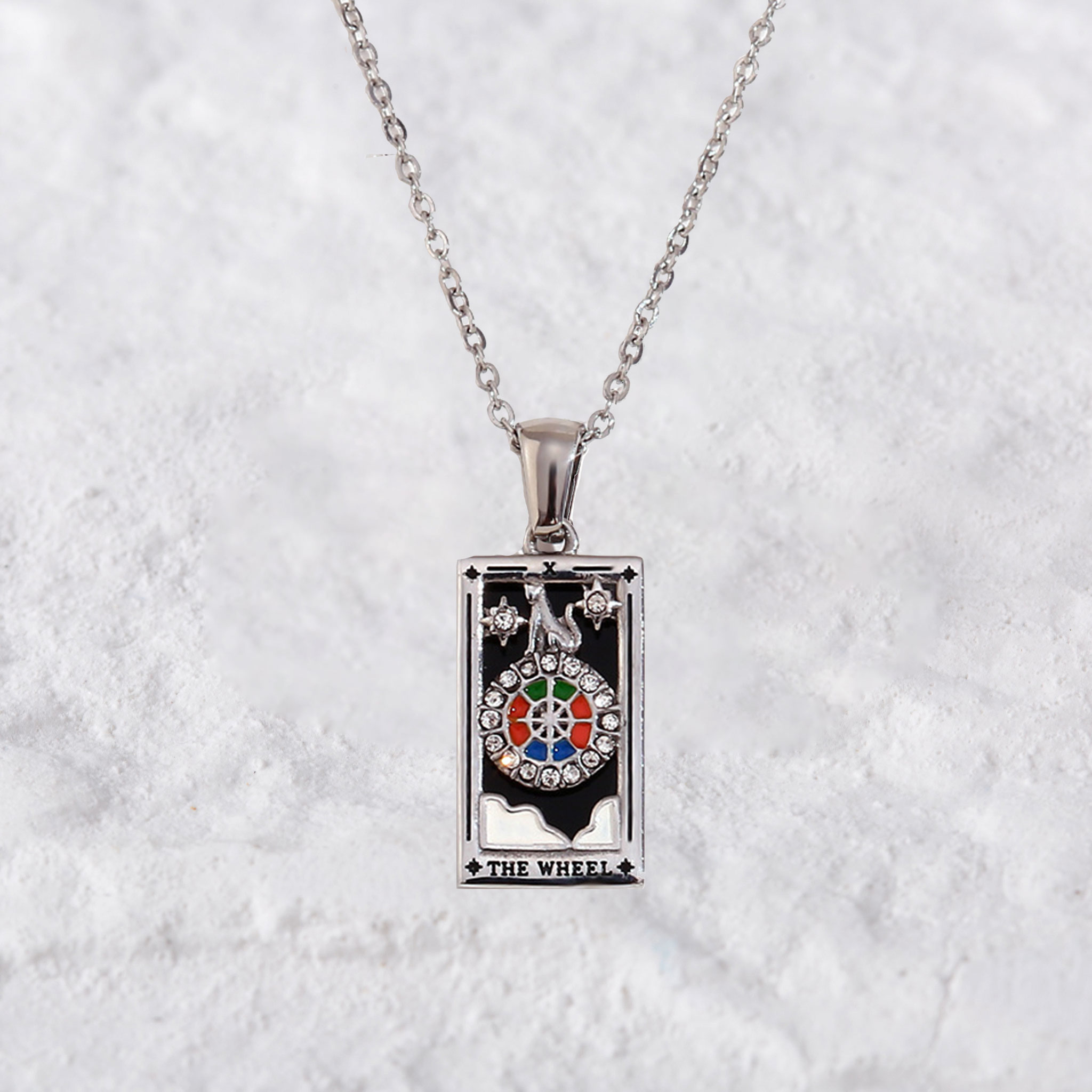 Purplehecate The Wheel Tarot Necklace