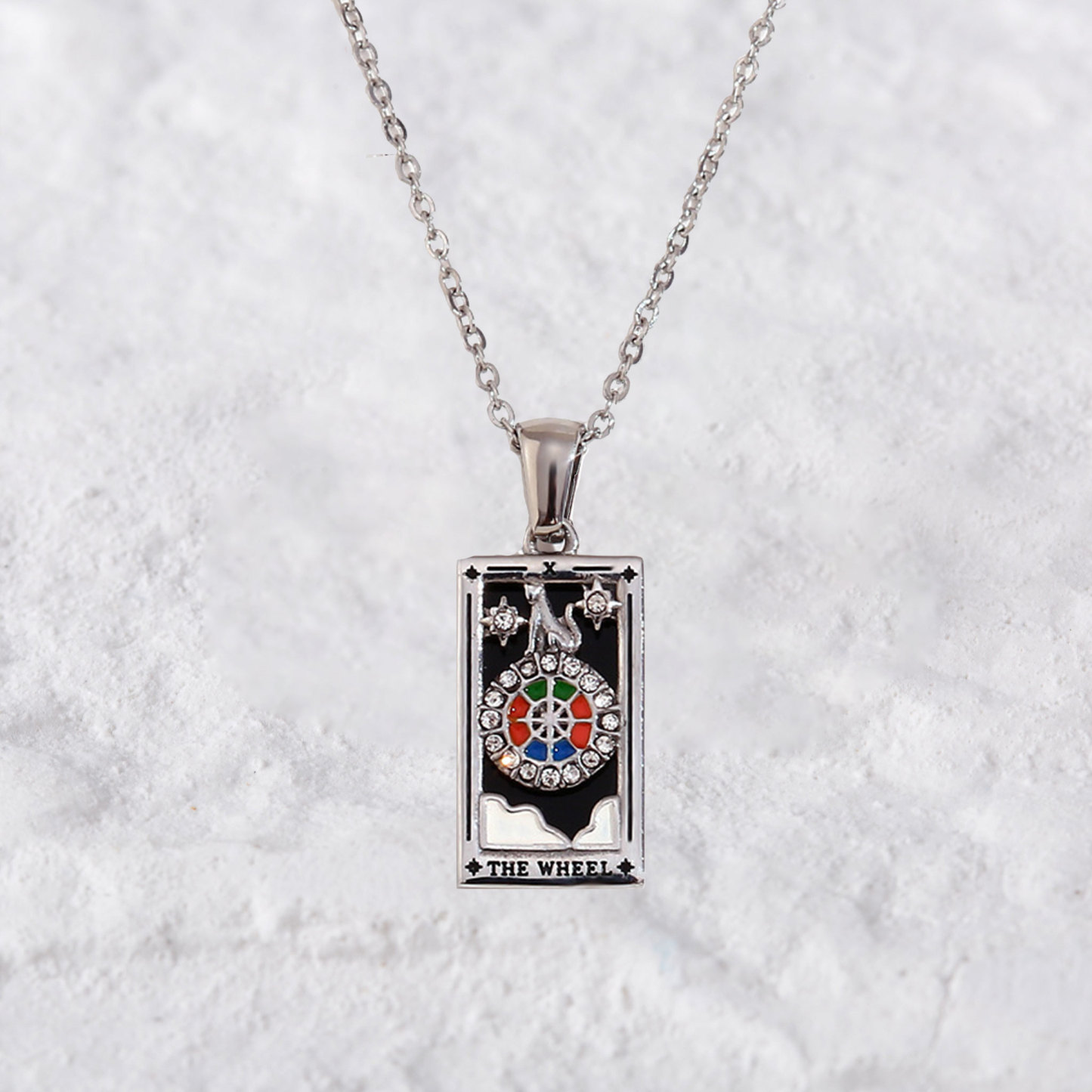 Purplehecate The Wheel Tarot Necklace