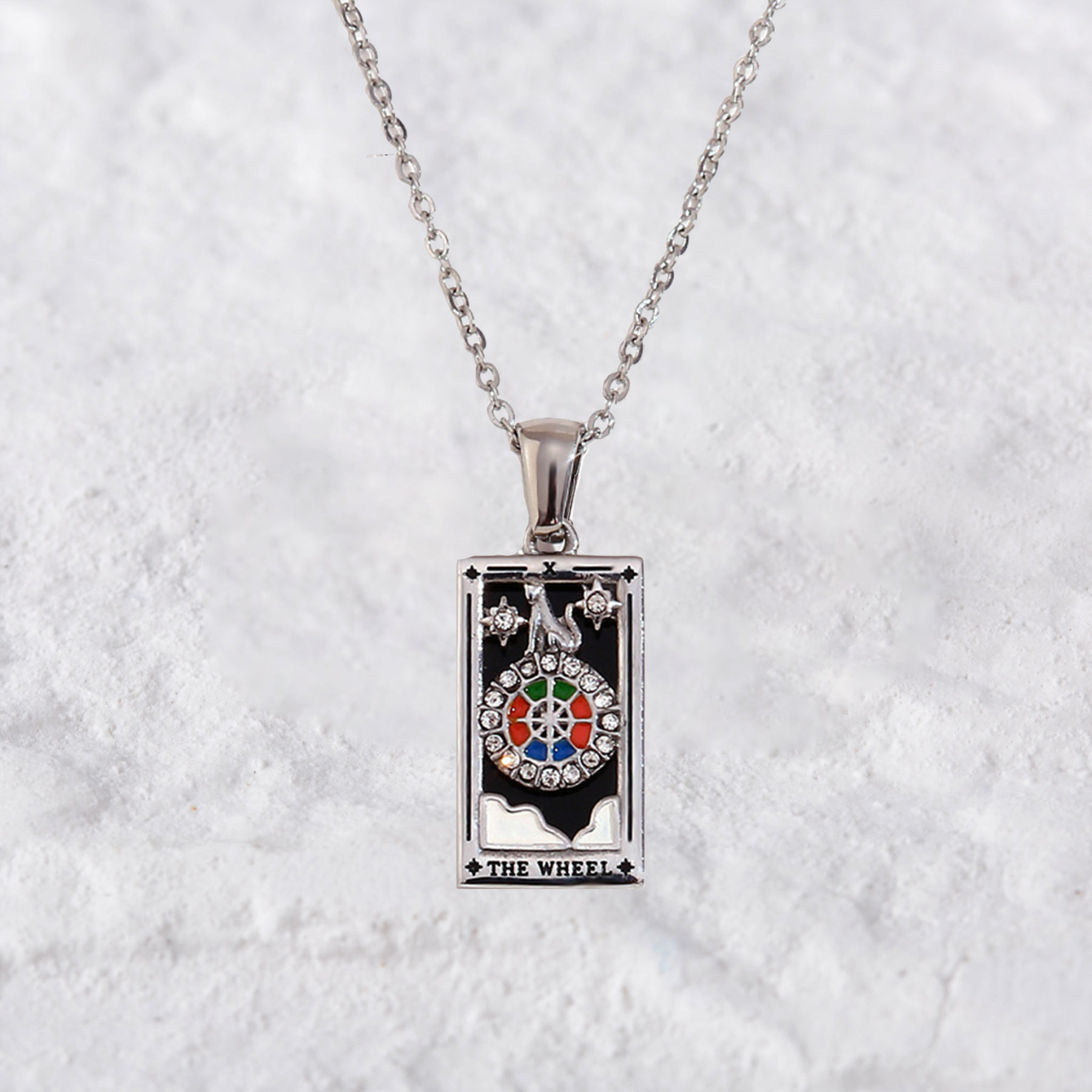 Purplehecate The Wheel Tarot Necklace