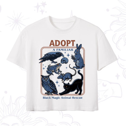 Purplehecate Adopt a Familiar Crop T-Shirt