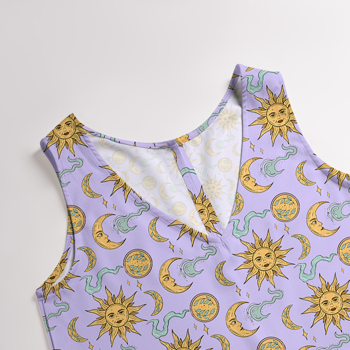 Purplehecate Magic of Sun and Moon Wide Leg Jumpsuit