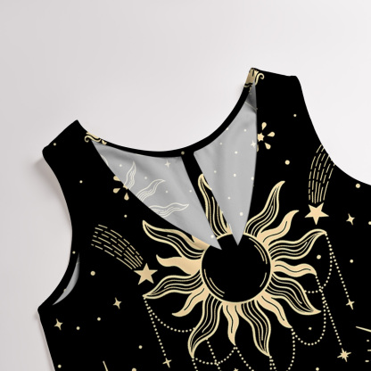 Purplehecate Solar Oracle Wide Leg Jumpsuit