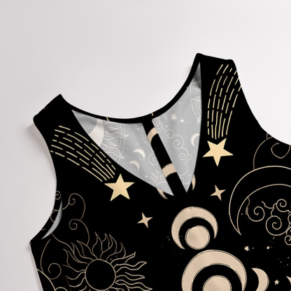 Purplehecate Lunar Eclipse Wide Leg Jumpsuit