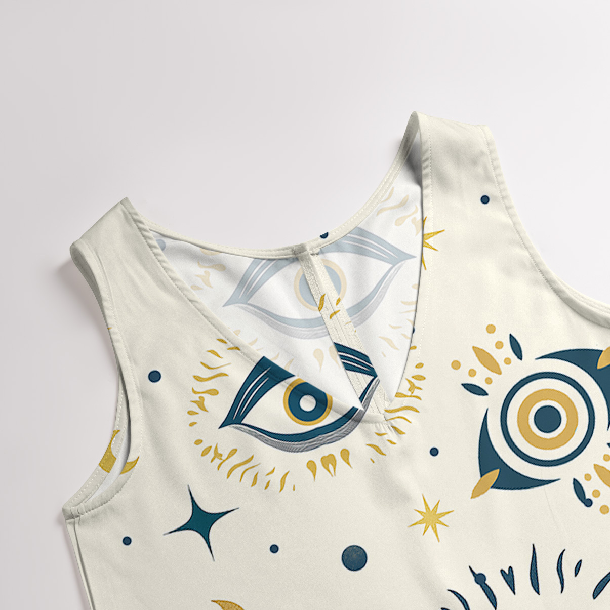 Purplehecate Sun Eye Wide Leg Jumpsuit