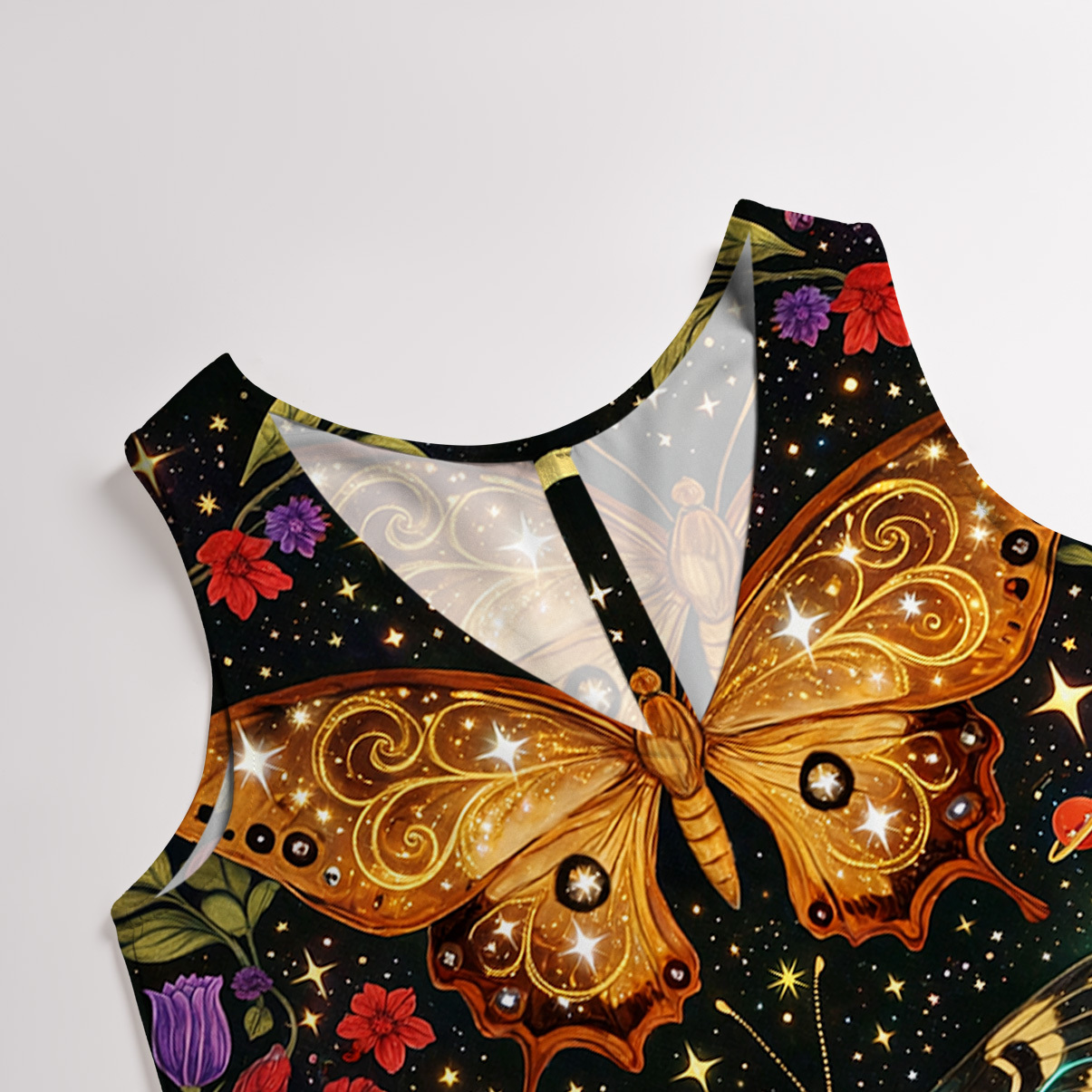 Purplehecate Mystic Butterfly Whisper Wide Leg Jumpsuit