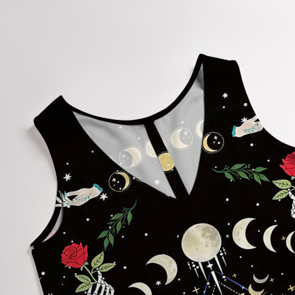 Purplehecate Moonlight Metamorphosis Wide Leg Jumpsuit