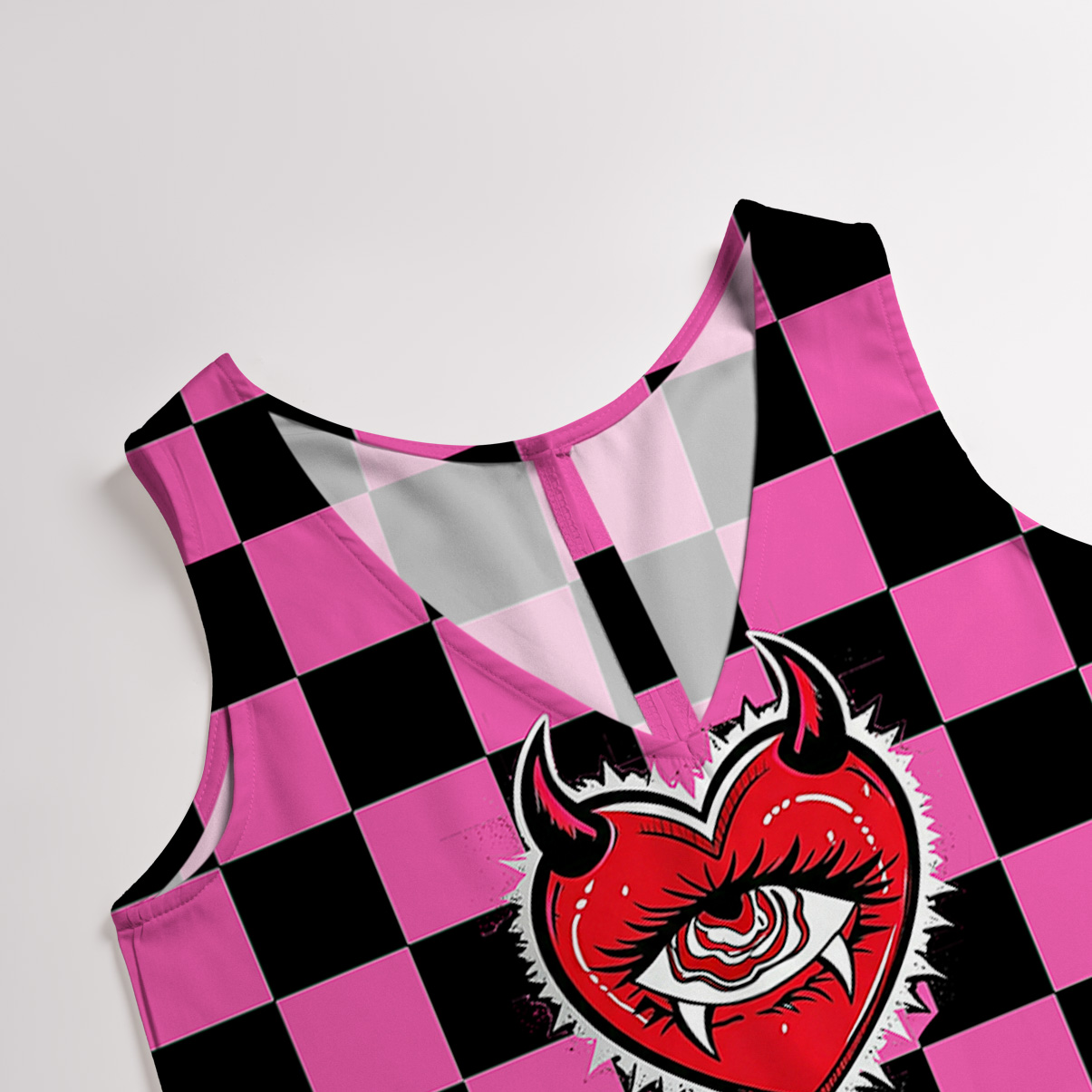 Purplehecate Heart of a Demon Wide Leg Jumpsuit