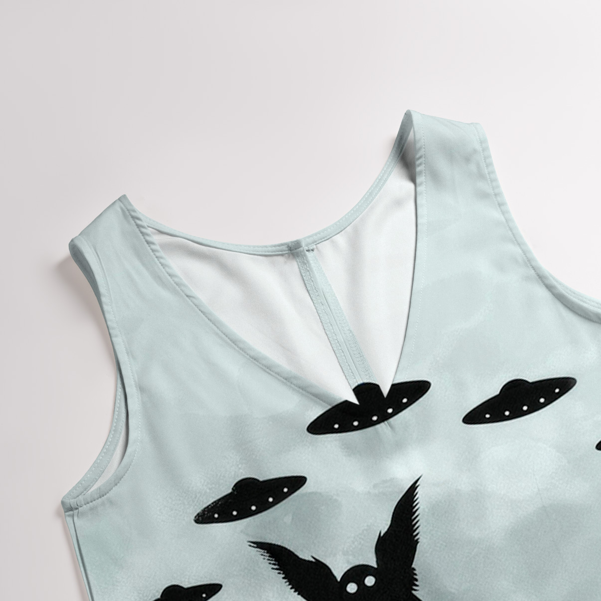 Purplehecate Alien Lake Monster Encounter Wide Leg Jumpsuit