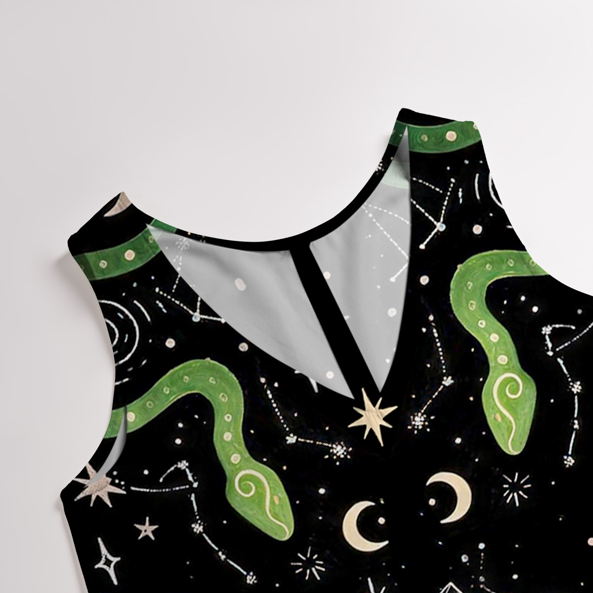 Purplehecate Moon Witch Garden Wide Leg Jumpsuit