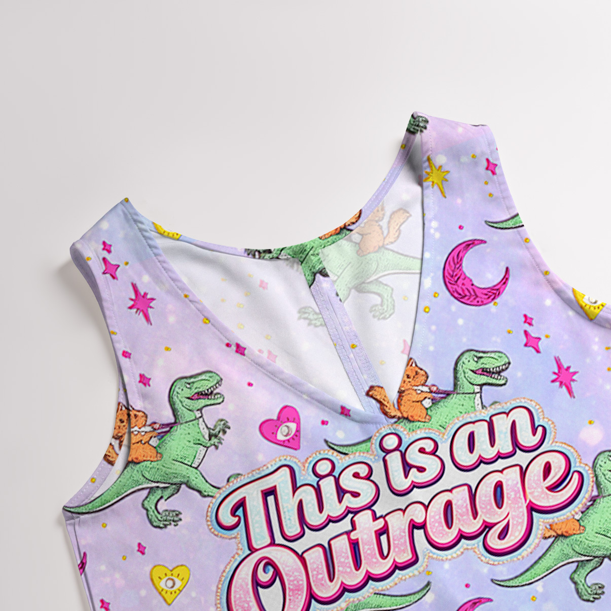 Purplehecate This is an Outrage Wide Leg Jumpsuit