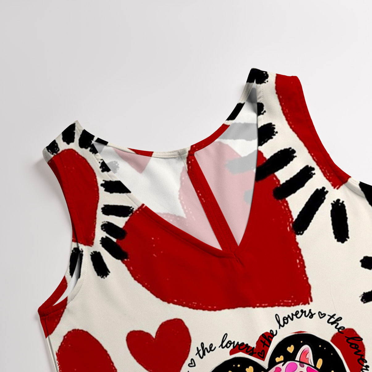 Purplehecate Wild Love Leopard Heart Wide Leg Jumpsuit