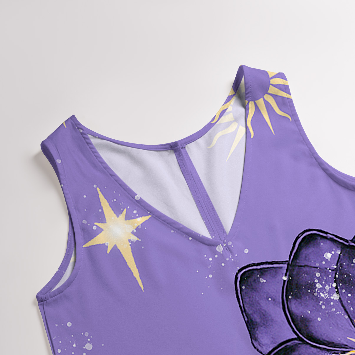 Purplehecate Moonlit Petals and Wings Wide Leg Jumpsuit