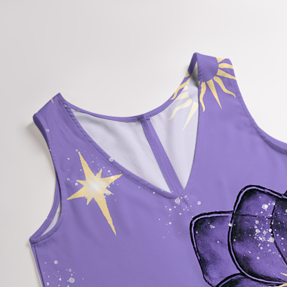 Purplehecate Moonlit Petals and Wings Wide Leg Jumpsuit