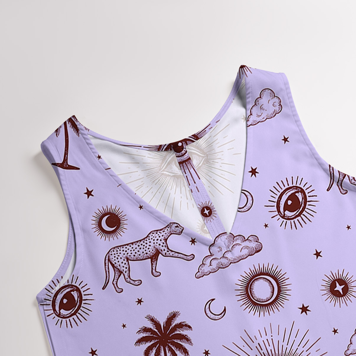 Purplehecate Eye of the Universe Wide Leg Jumpsuit