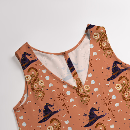 Purplehecate Witch's Enchantment Wide Leg Jumpsuit