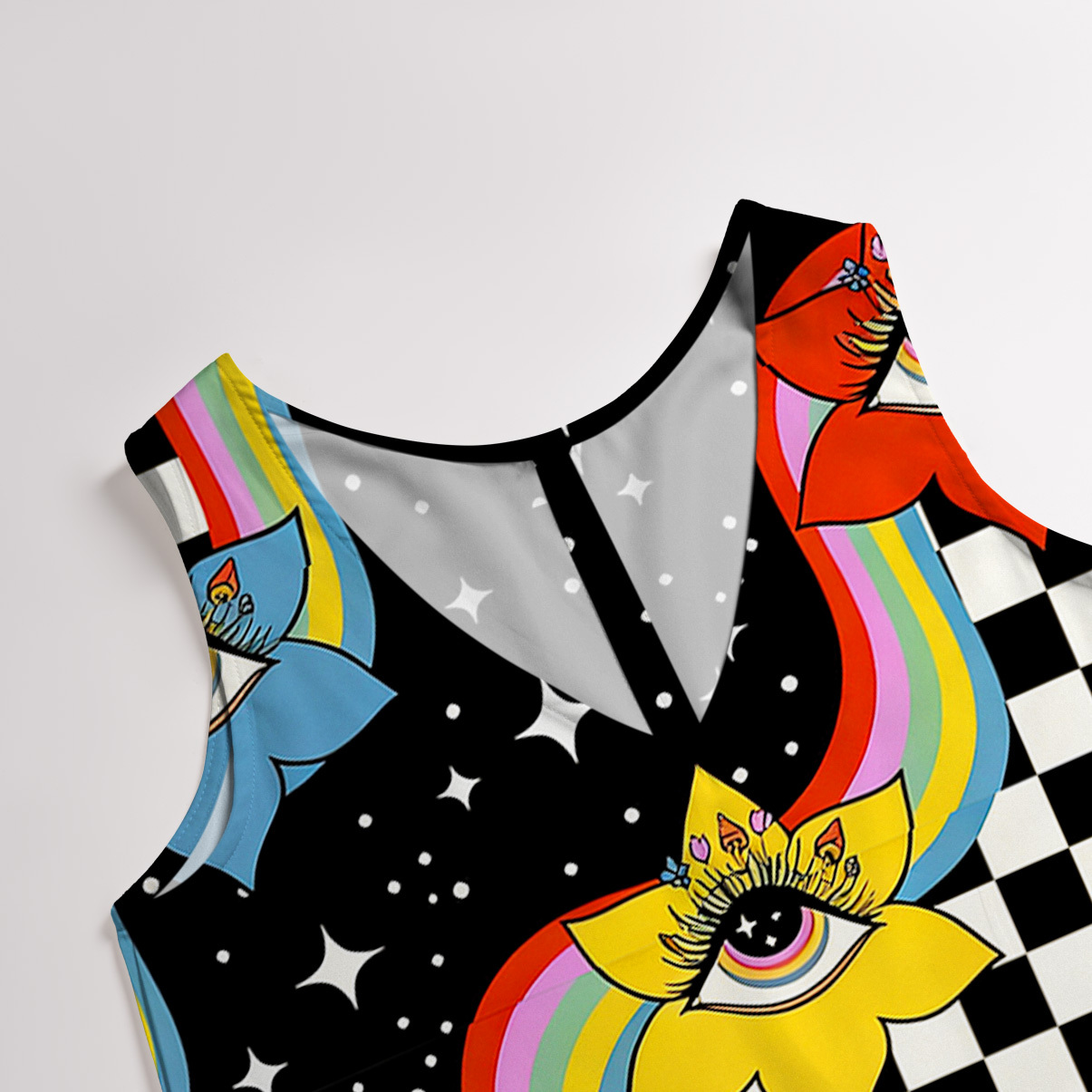 Purplehecate Enchanted Eye Blossom Wide Leg Jumpsuit