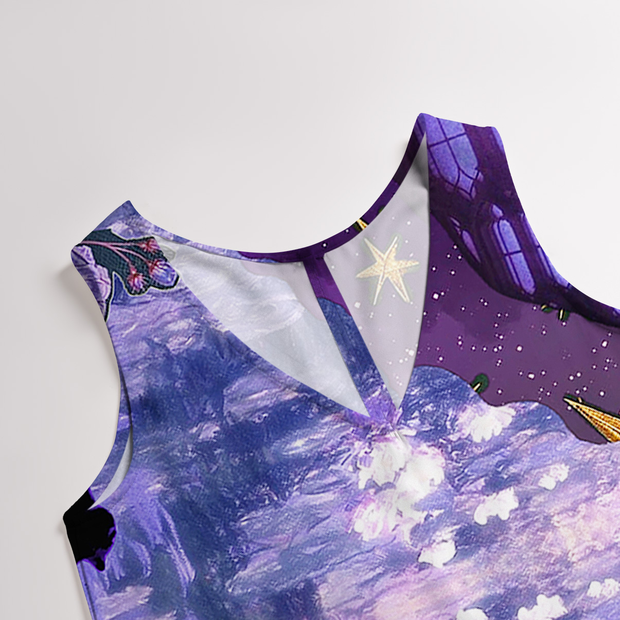 Purplehecate Witchy Black Cat Moon Wide Leg Jumpsuit