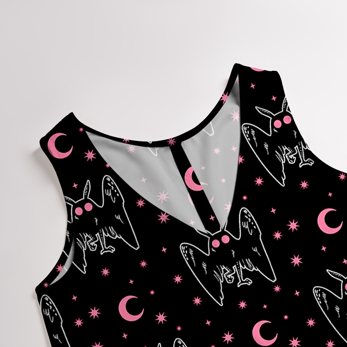 Purplehecate Witchy Mothman Night Wide Leg Jumpsuit