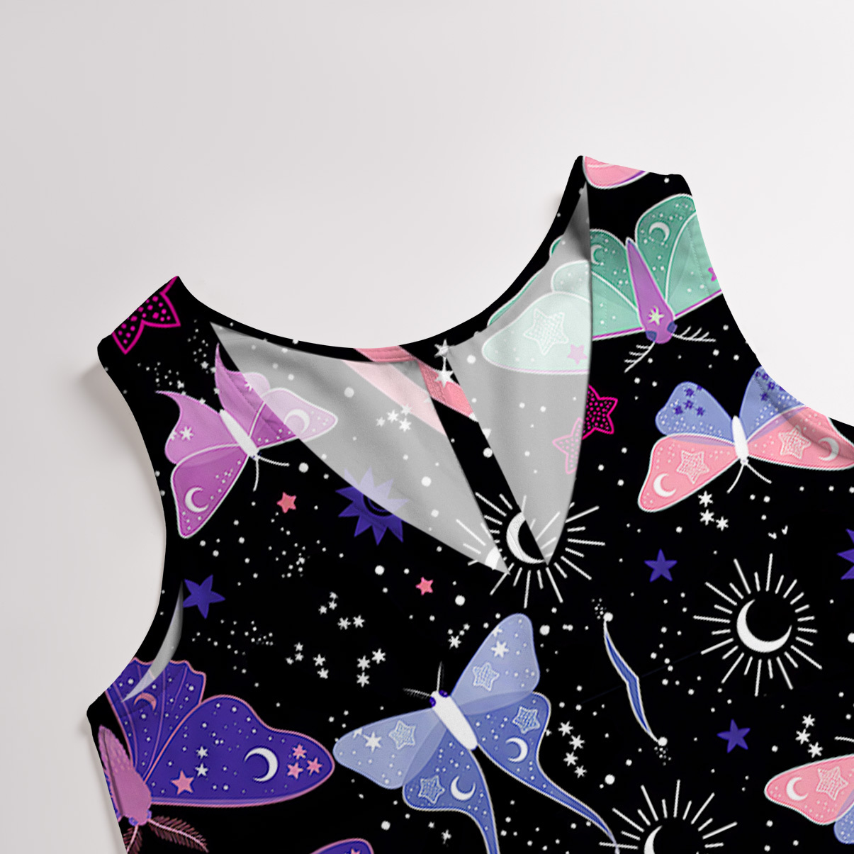 Purplehecate Midnight Moth Wide Leg Jumpsuit