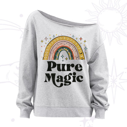 Purplehecate Pure Magic Off The Shoulder Sweatshirt