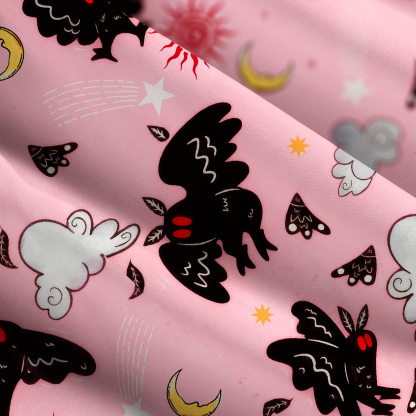 Purplehecate Cryptid Mothman Wide Straps Maxi Dress