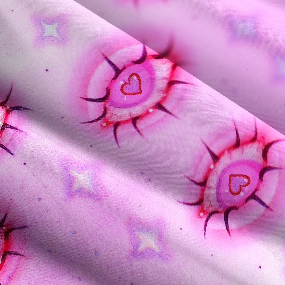 Purplehecate Mystic Love-Eye Wide Straps Maxi Dress