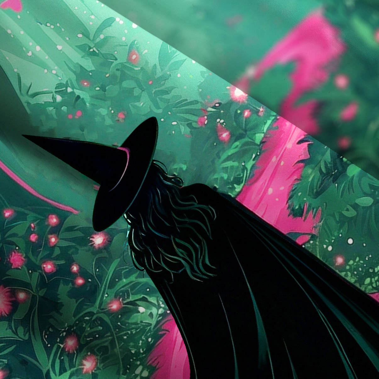 Purplehecate Witchy Forest Wide Straps Maxi Dress