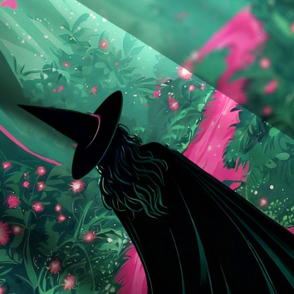 Purplehecate Witchy Forest Wide Straps Maxi Dress