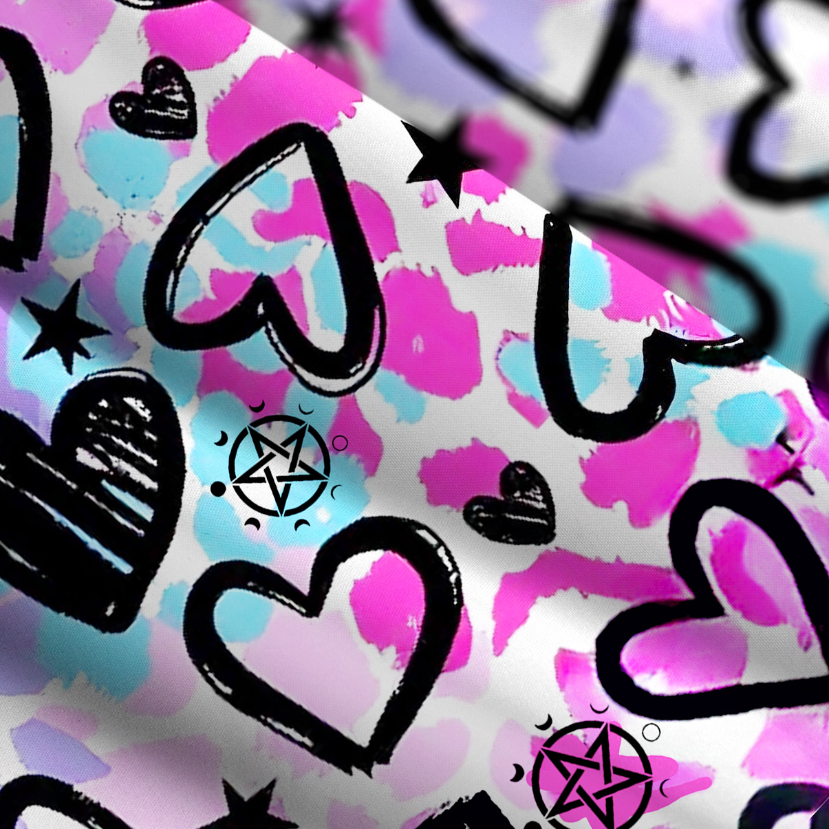 Purplehecate Heartful Magic Wide Straps Maxi Dress