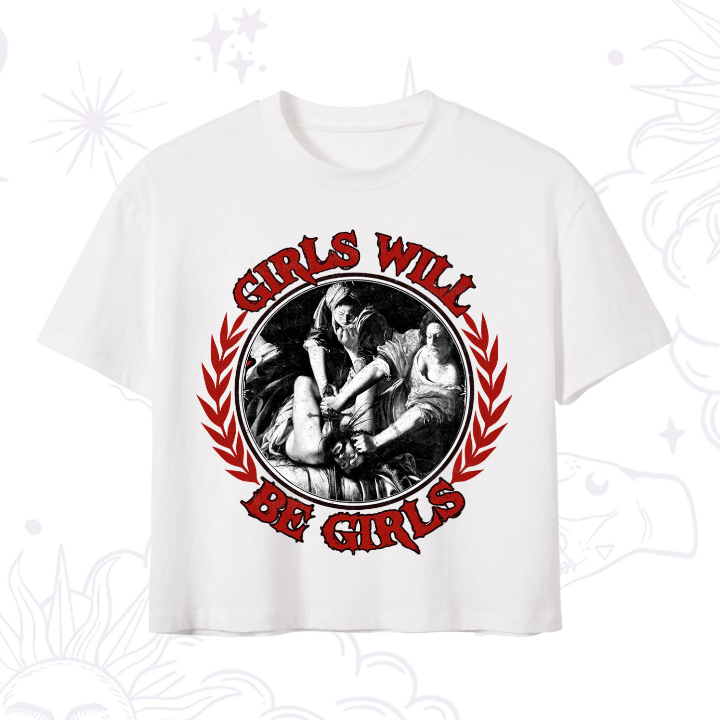 Purplehecate Girls Will Be Girls Witch Crop T-Shirt