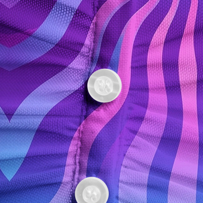 Purplehecate Sacred Eye Energy Flow Mesh Button Up Top