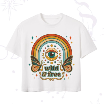Purplehecate Wild And Free Crop T-Shirt