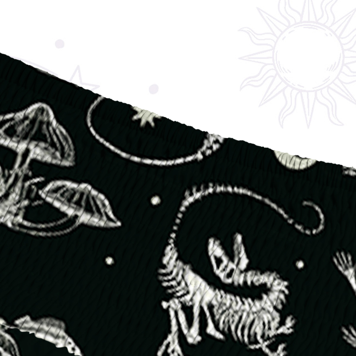 Purplehecate Prehistoric Fantasy Convertible Maxi Skirt