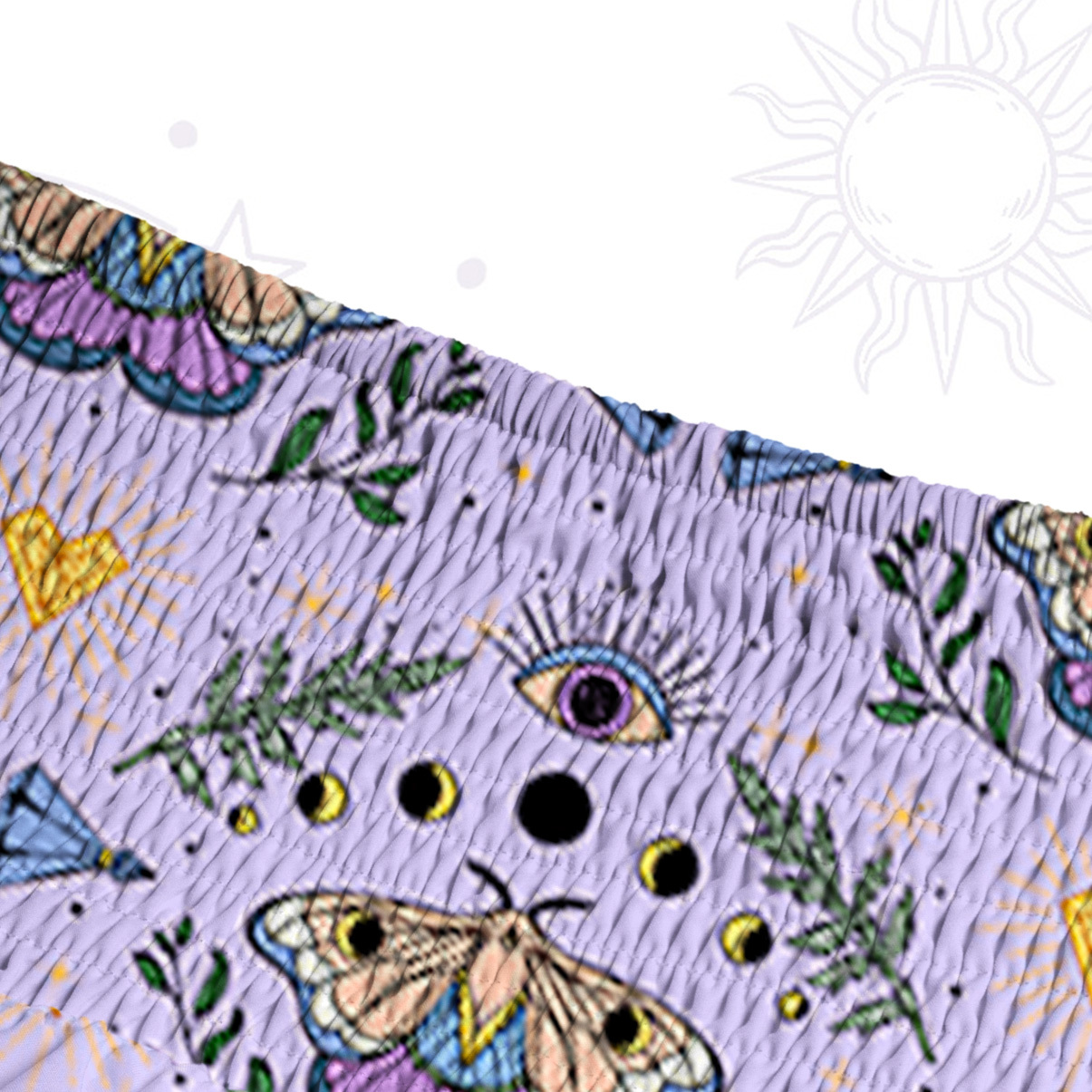 Purplehecate Luna Moth Witch Convertible Maxi Skirt