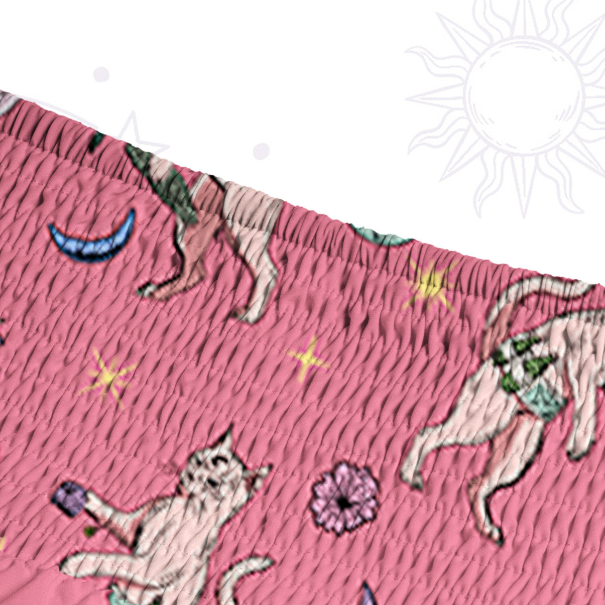 Purplehecate Cat Coven Convertible Maxi Skirt