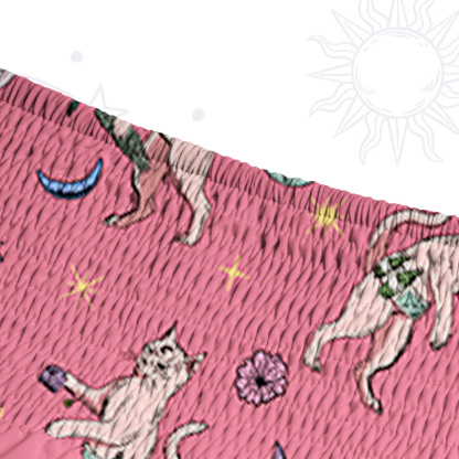 Purplehecate Cat Coven Convertible Maxi Skirt