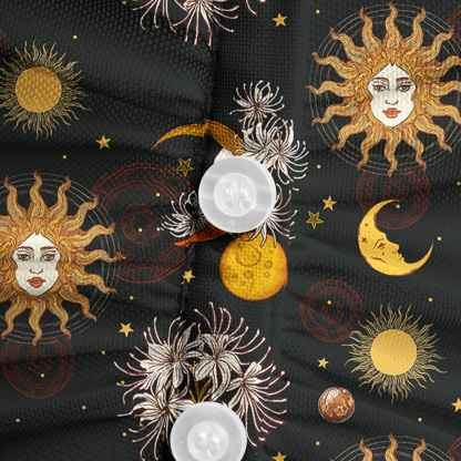 Purplehecate Stellar Symphony Mesh Button Up Shirt