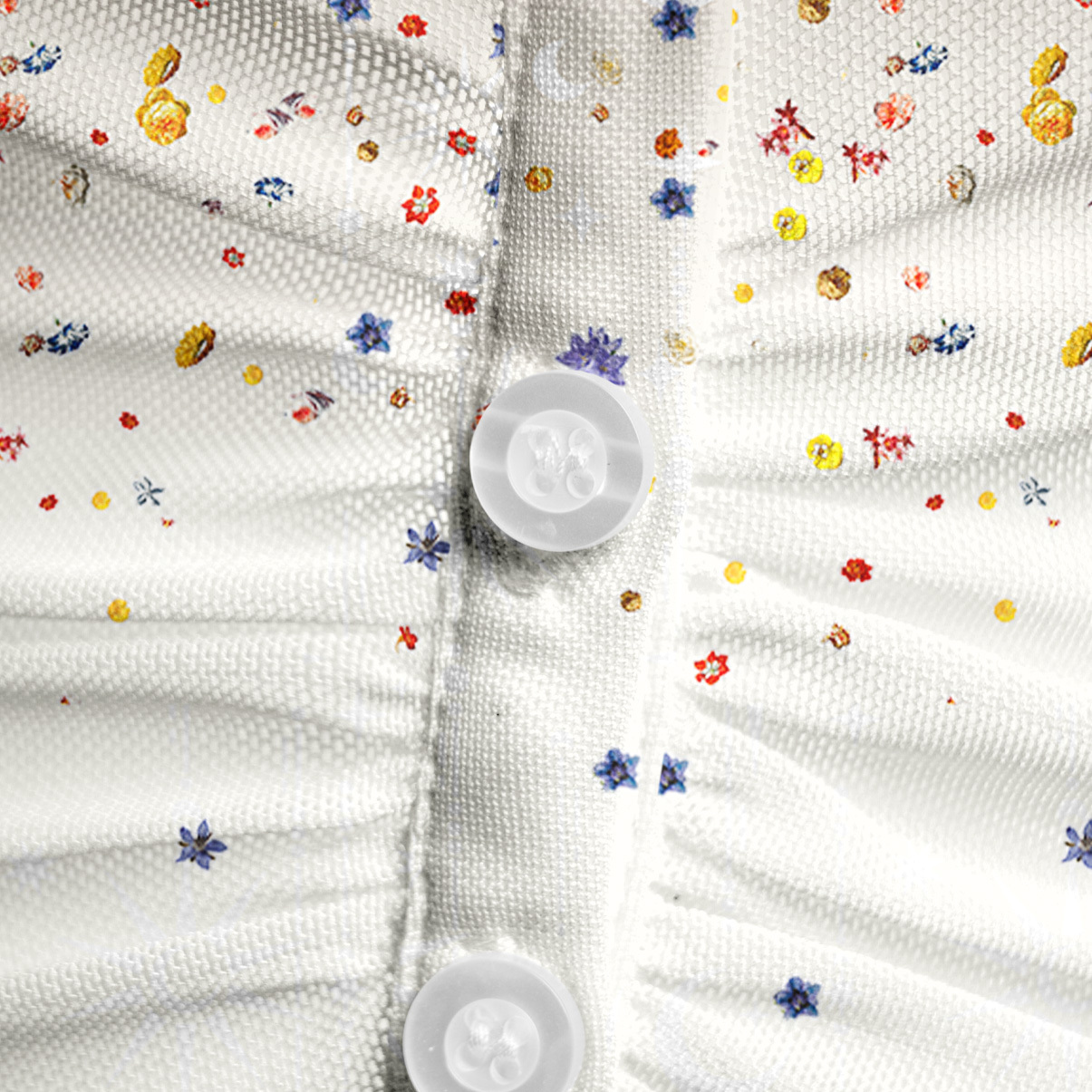 Purplehecate Spring Garden Mesh Button Up Shirt