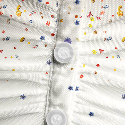 Purplehecate Spring Garden Mesh Button Up Shirt