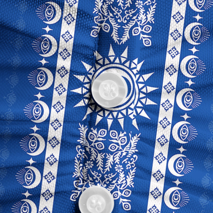 Purplehecate Visionary Sun Mesh Button Up Top